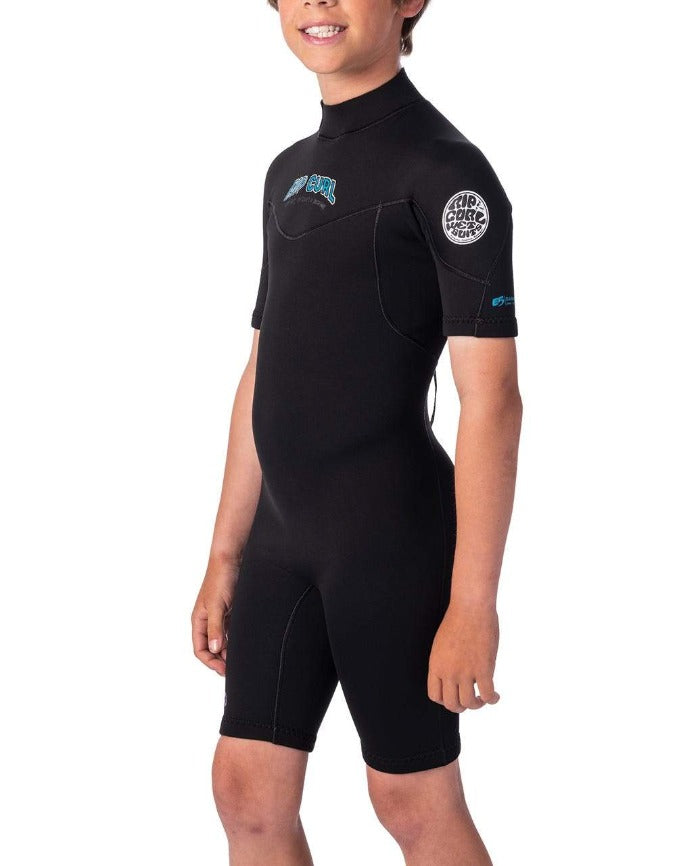 Rip Curl Springsuit Kids Dawn Patrol S/S 2mm B/Z Black