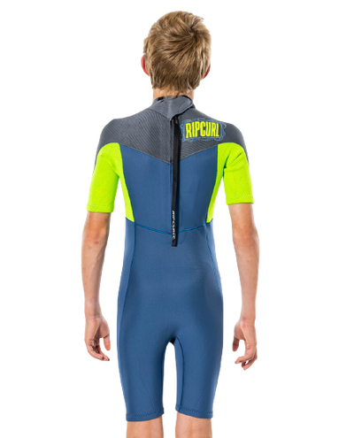 Rip Curl Springsuit Junior Dawn Patrol S/S 2mm B/Z Blue Grey