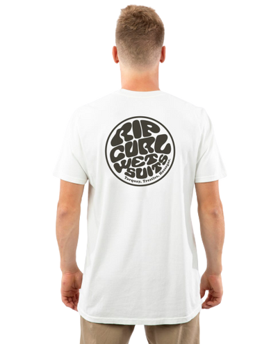 Rip Curl Wettie Pigment Standard Issue T-Shirt Off White