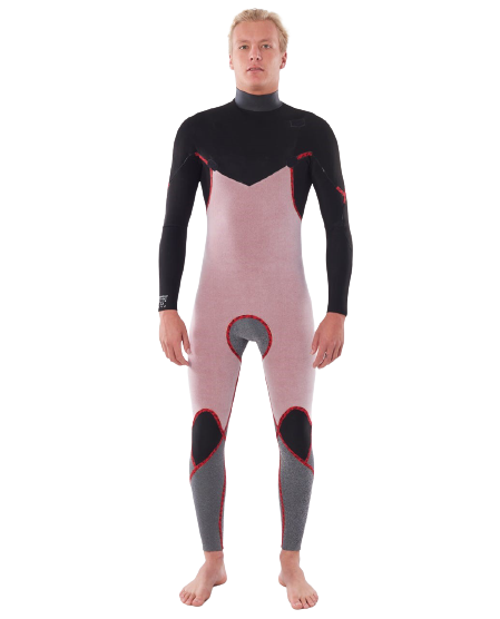 Rip Curl Wetsuit Dawn Patrol 3/2mm C/Z Black