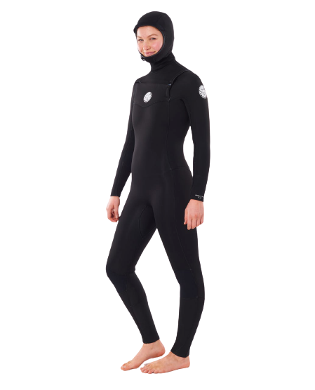 Rip Curl Wetsuit Dawn Patrol Hooded 5/4mm C/Z Black