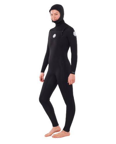 Rip Curl Wetsuit Dawn Patrol Hooded 5/4mm C/Z Black