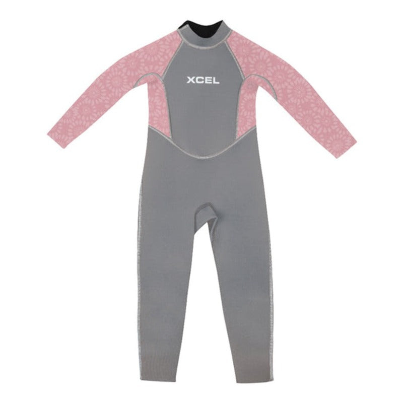 Xcel Wetsuit Toddler 3mm B/Z Grey Mesa/Rose Flower