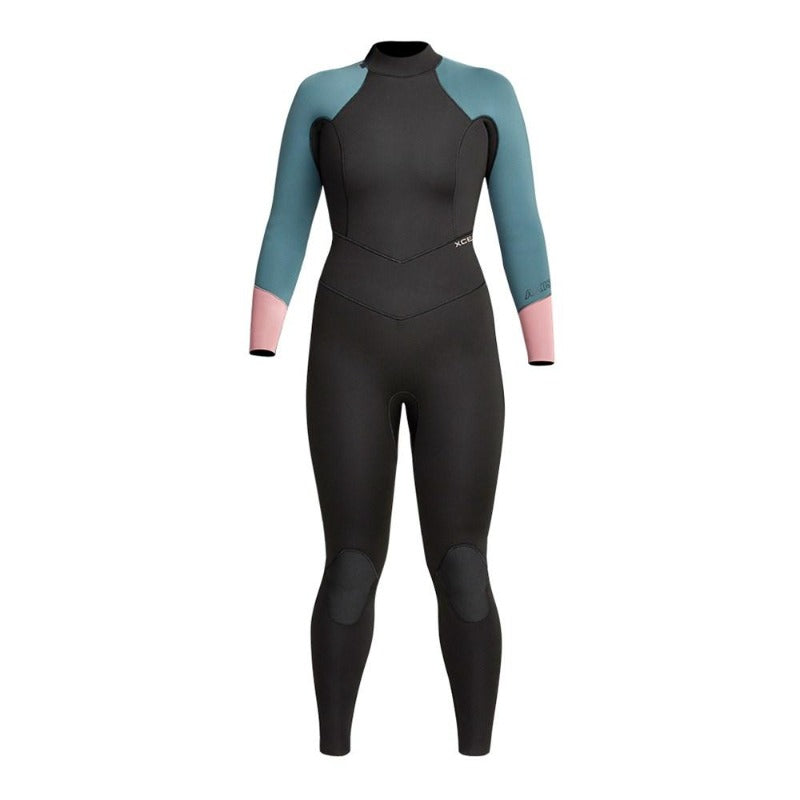 Xcel Wetsuit Axis Fullsuit 3/2mm B/Z Black/Tinfoil/Mesa Rose