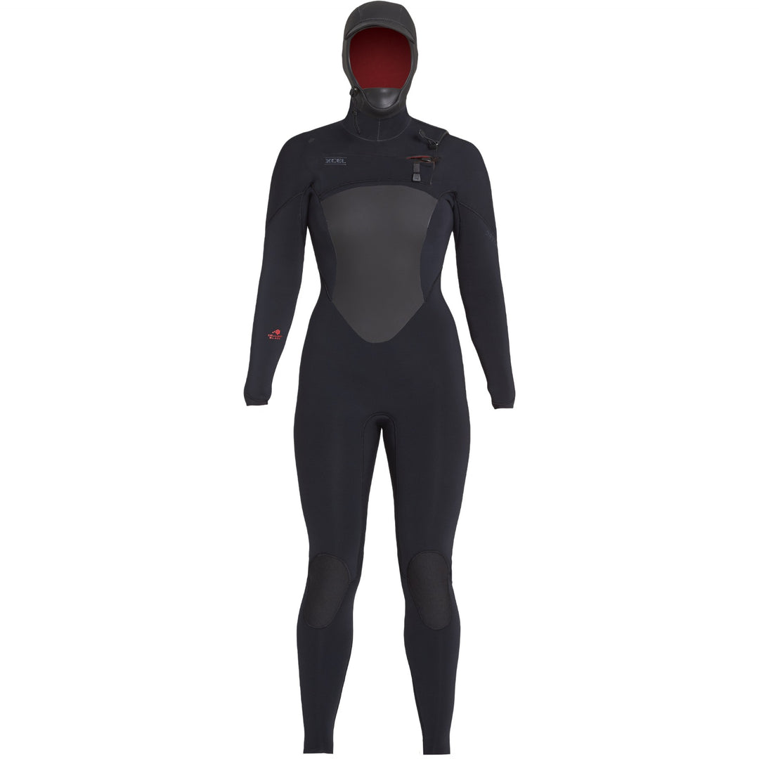 Xcel Wetsuit Drylock Hooded 5/4mm C/Z Black